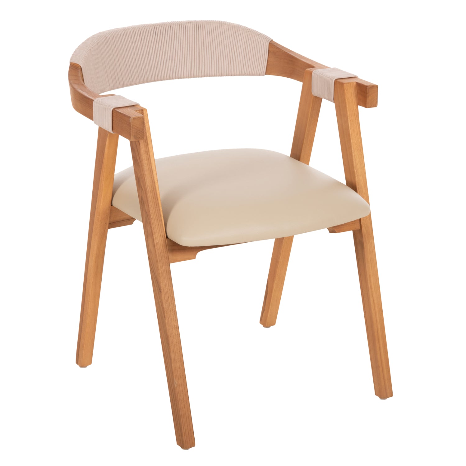 Кресло Римини цвят натурал-бежов 60x61x76