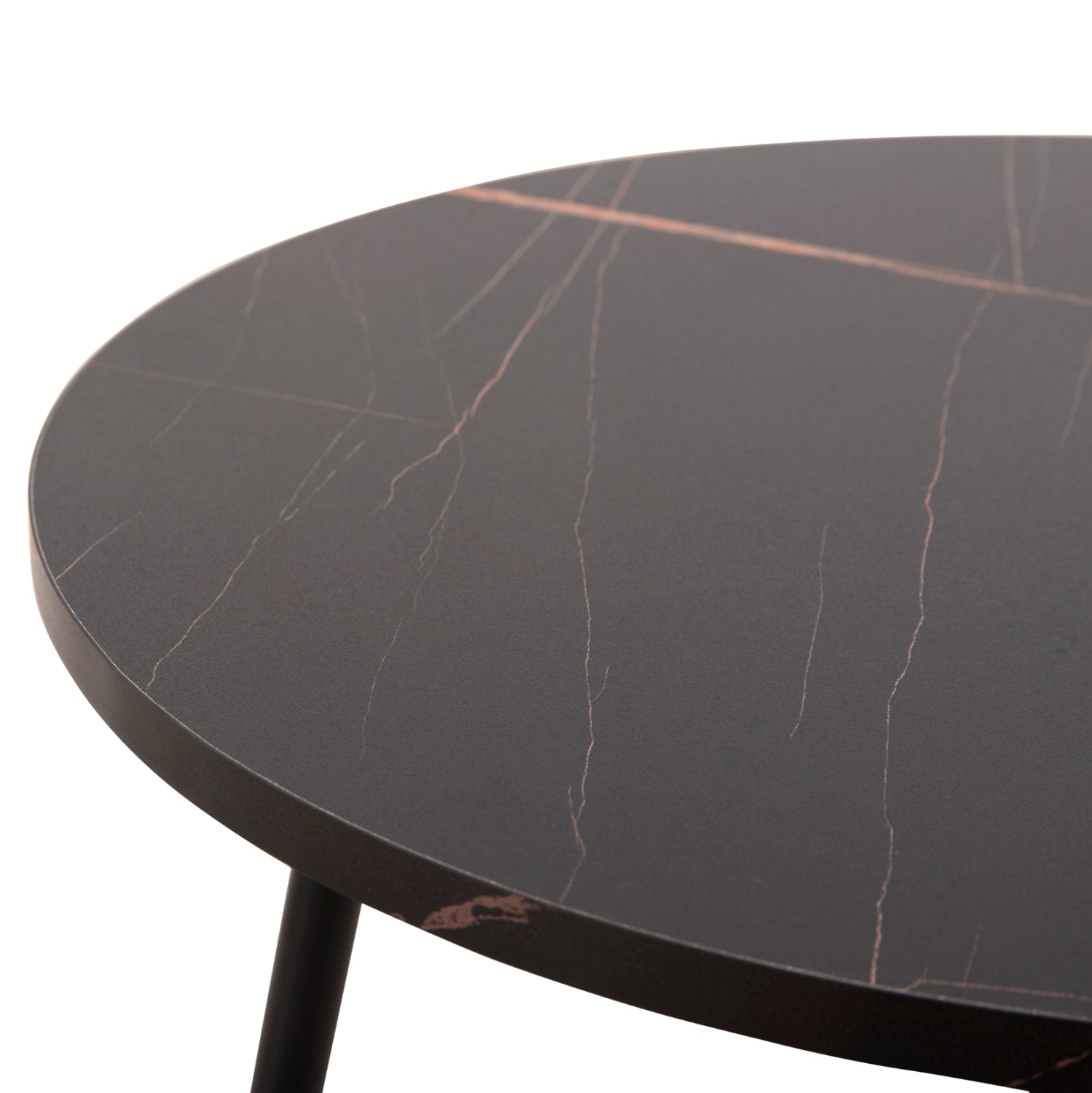 Комплект холни маси 2 бр CUPPER черен цвят