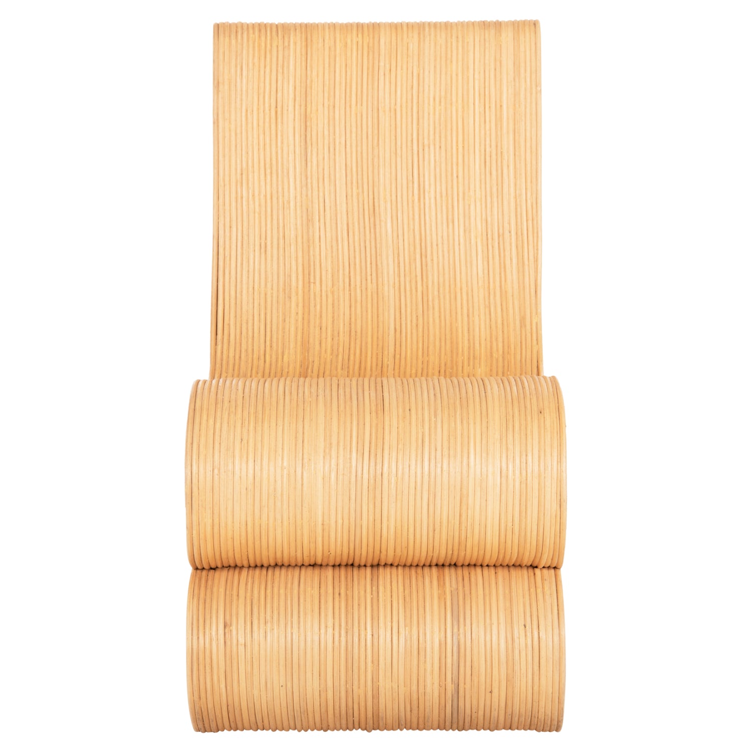 Фотьойл Лундж, естествен ратан, 46x66x86 см