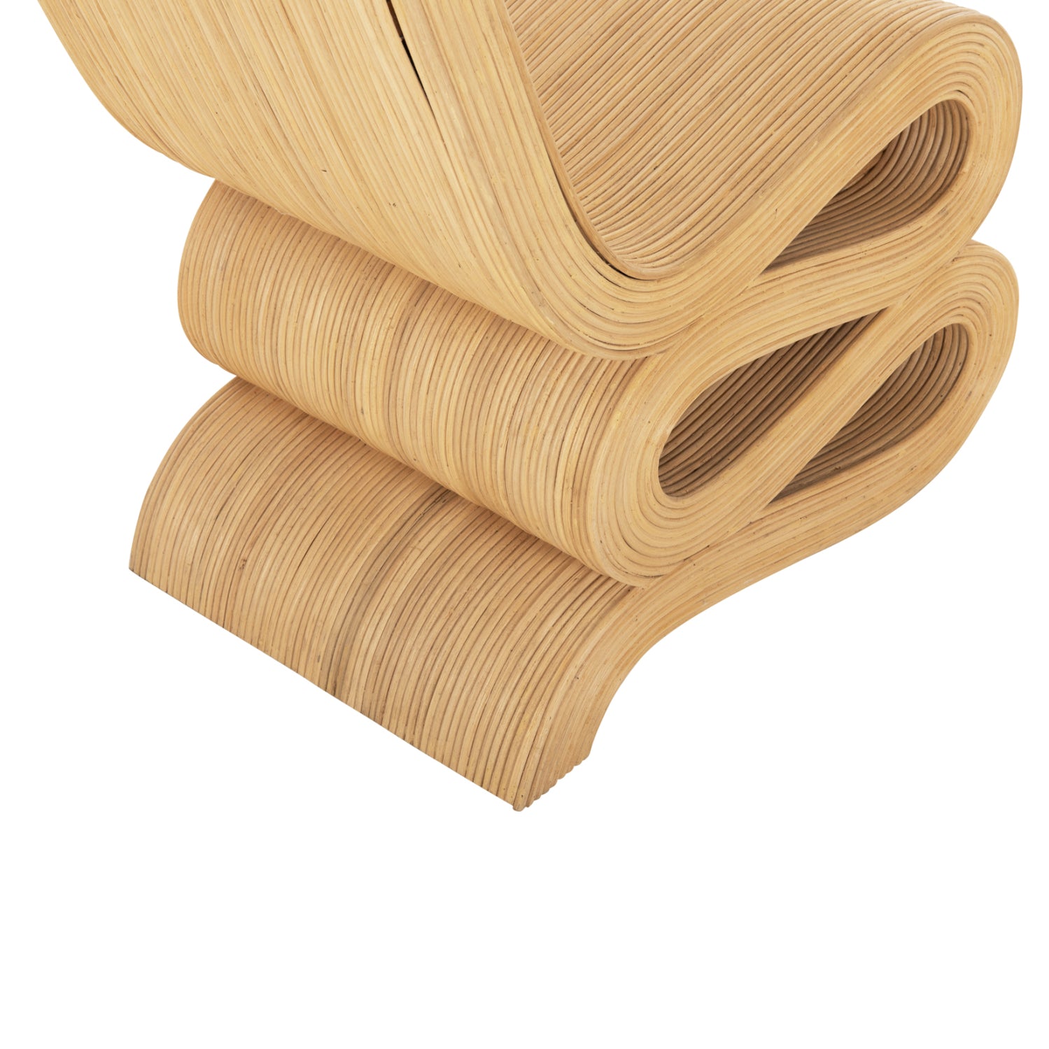 Фотьойл Лундж, естествен ратан, 46x66x86 см