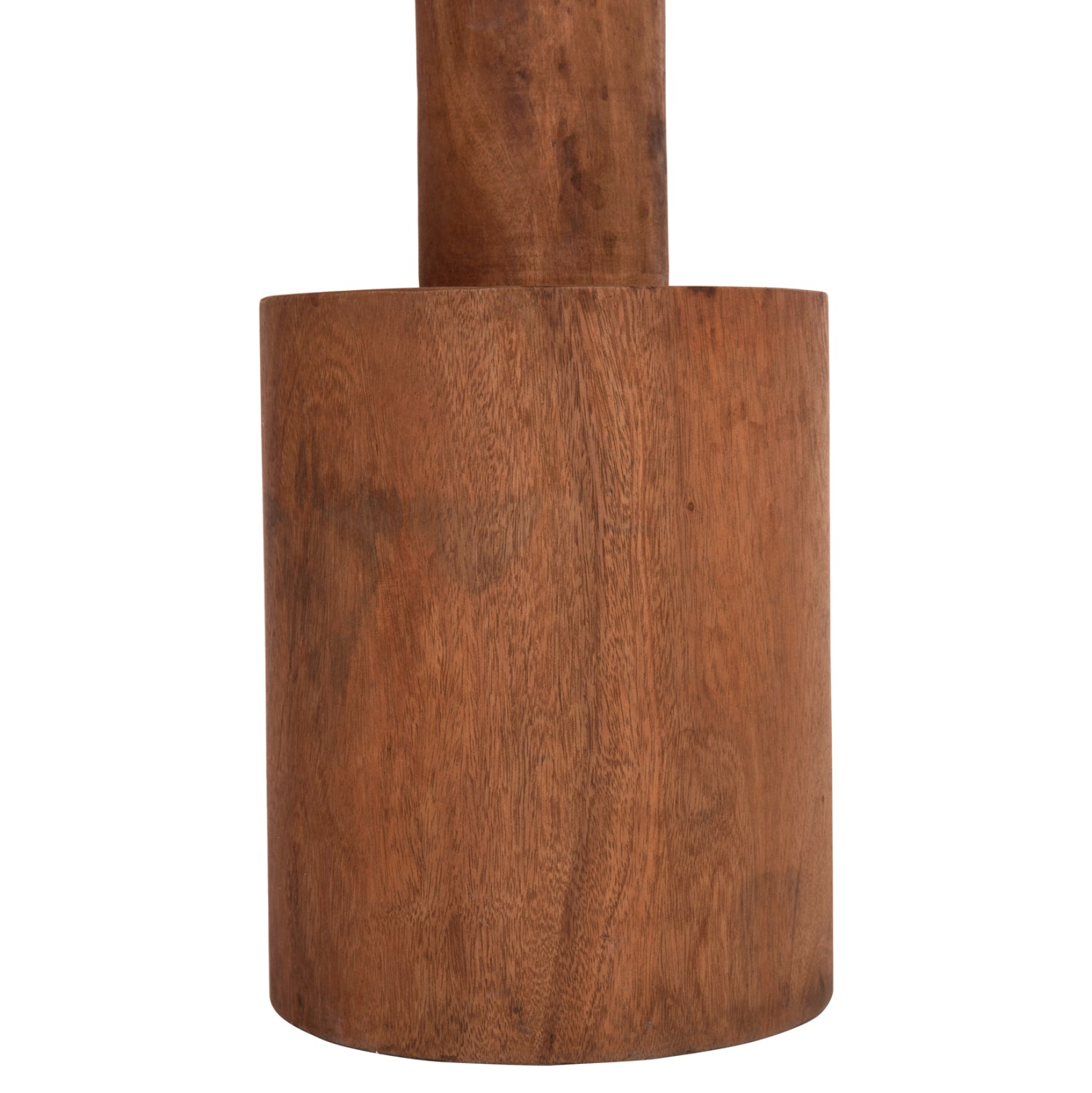 Странична маса Bermal от масивно суарово дърво в естествен цвят φ35x65hcм