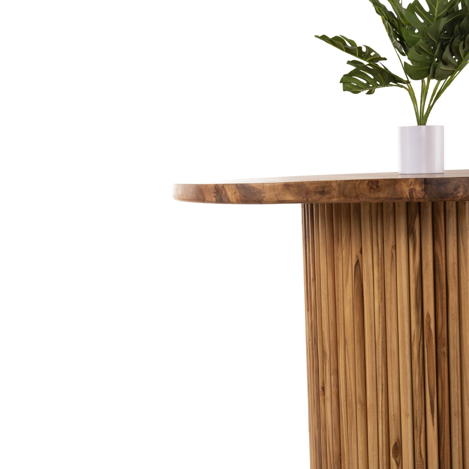 Маса DREMA1 Φ100X80 естествен цвят