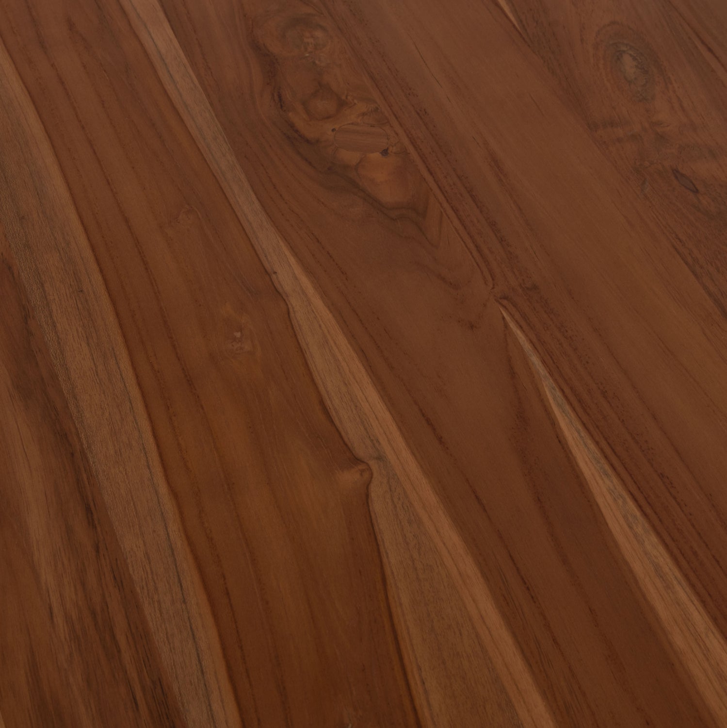 Кръгла трапезна маса RODER тиково дърво - 3 см. дебелина на повърхността - φ130x79.5cm