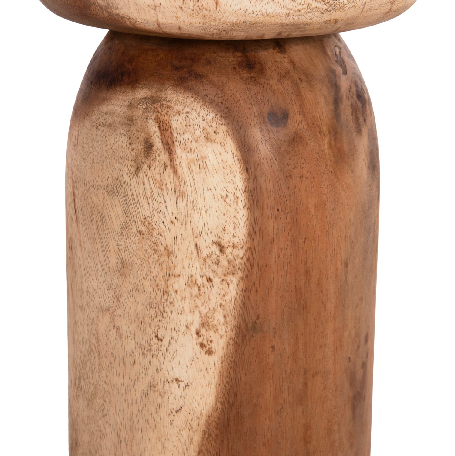 Странична маса Loki масивна дървесина suar, натурален цвят φ30x50hcм