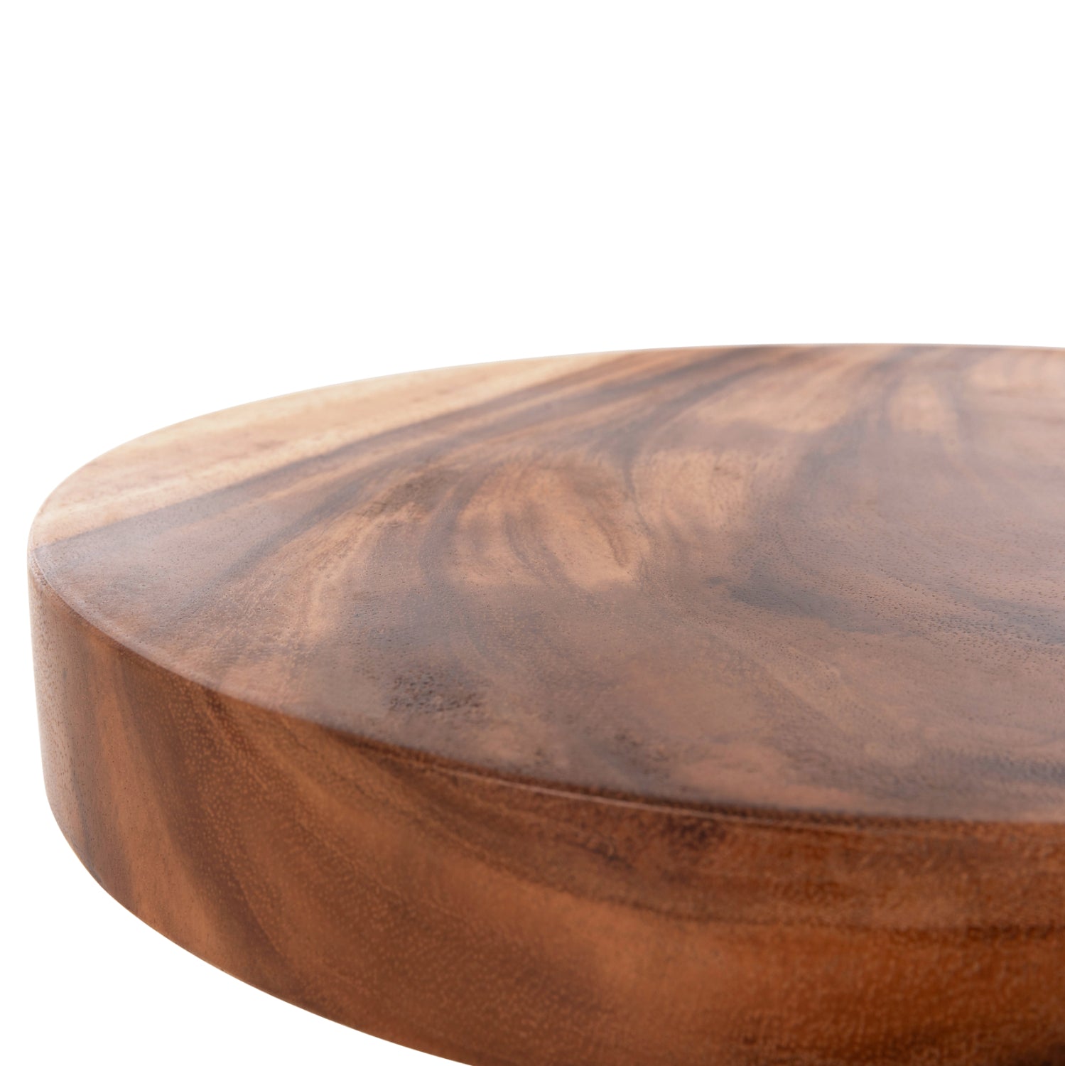 Странична маса berman от масивно дърво suar в естествен цвят φ35x51hcm