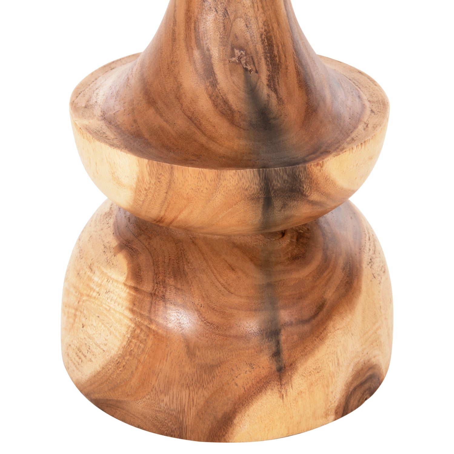 Странична маса berman от масивно дърво suar в естествен цвят φ35x51hcm