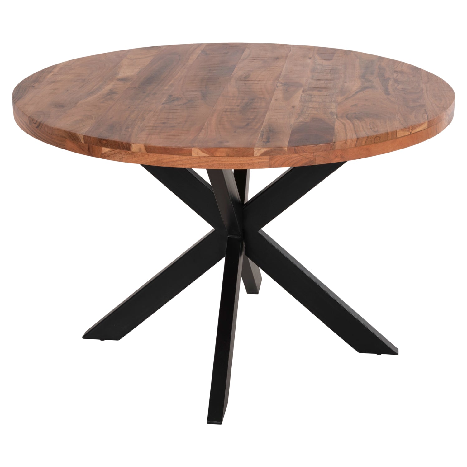 Кръгла маса MONTANA SUPERIOR акациево дърво масив 4см Ф120x77см