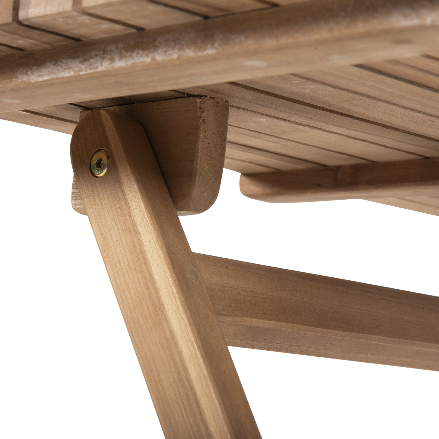 Комплект градински Кендъл 3 части /натурал сгъваем тиково дърво с маса 60/60/75.5см