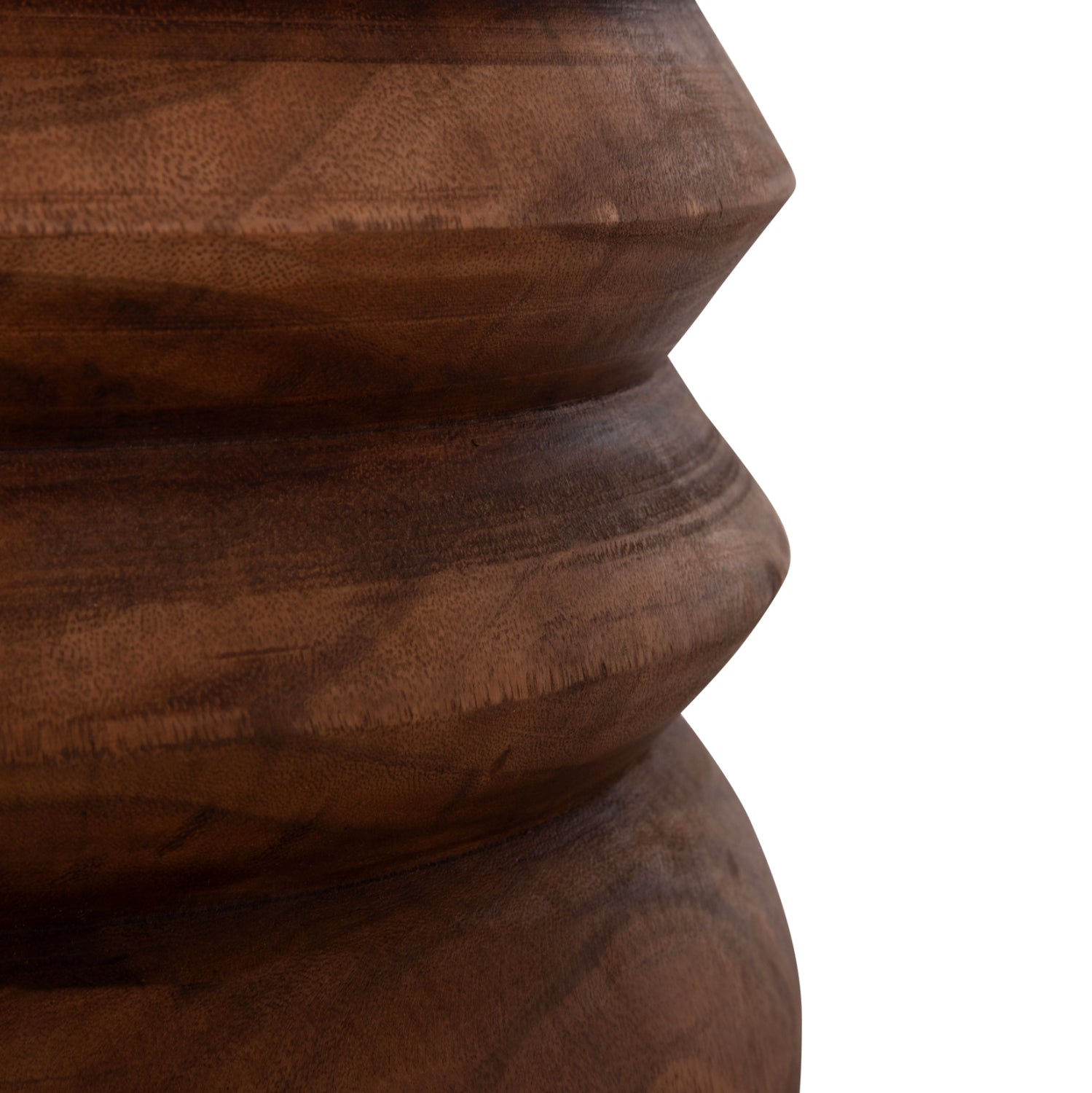 Табуретка BELLOWS масив суар натурал φ40x45см.