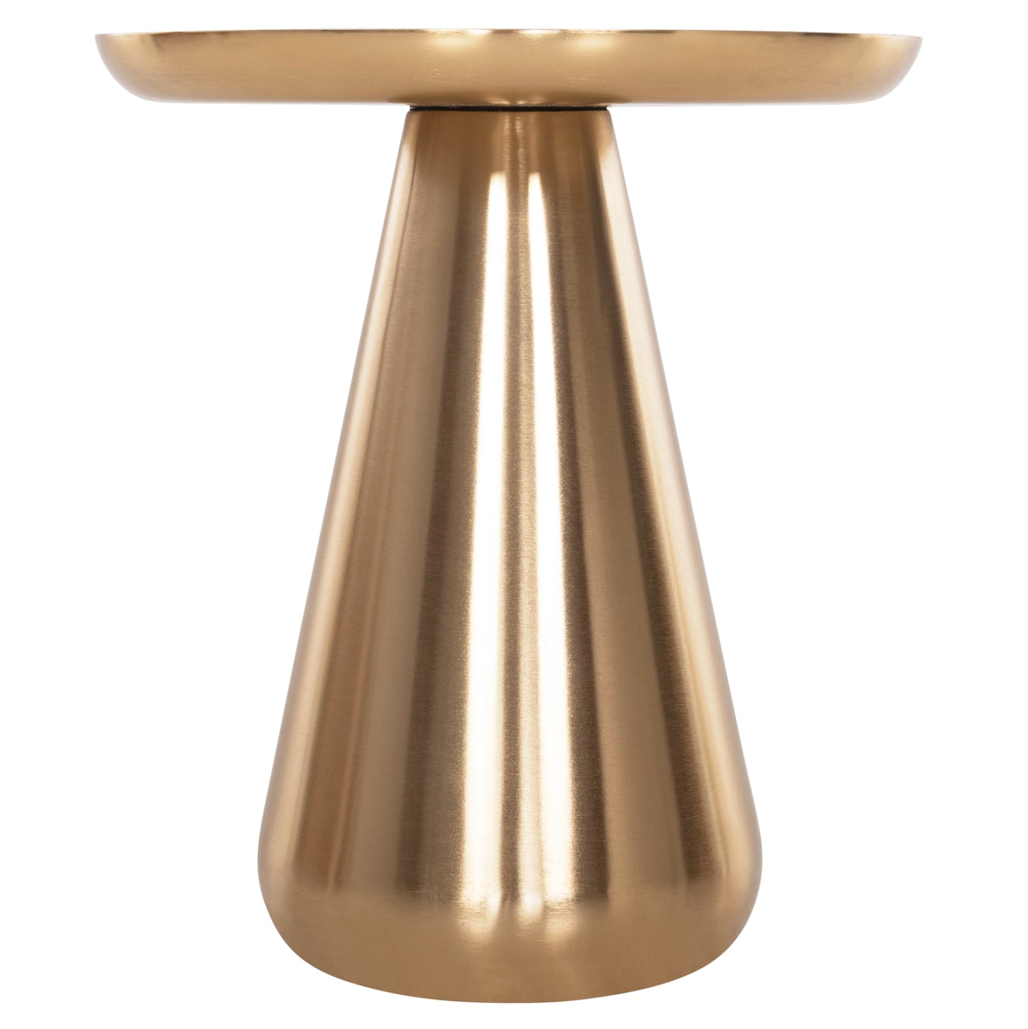 Комплект холни маси 2 бр OLUF златист-черен цвят Φ50 И Φ41см