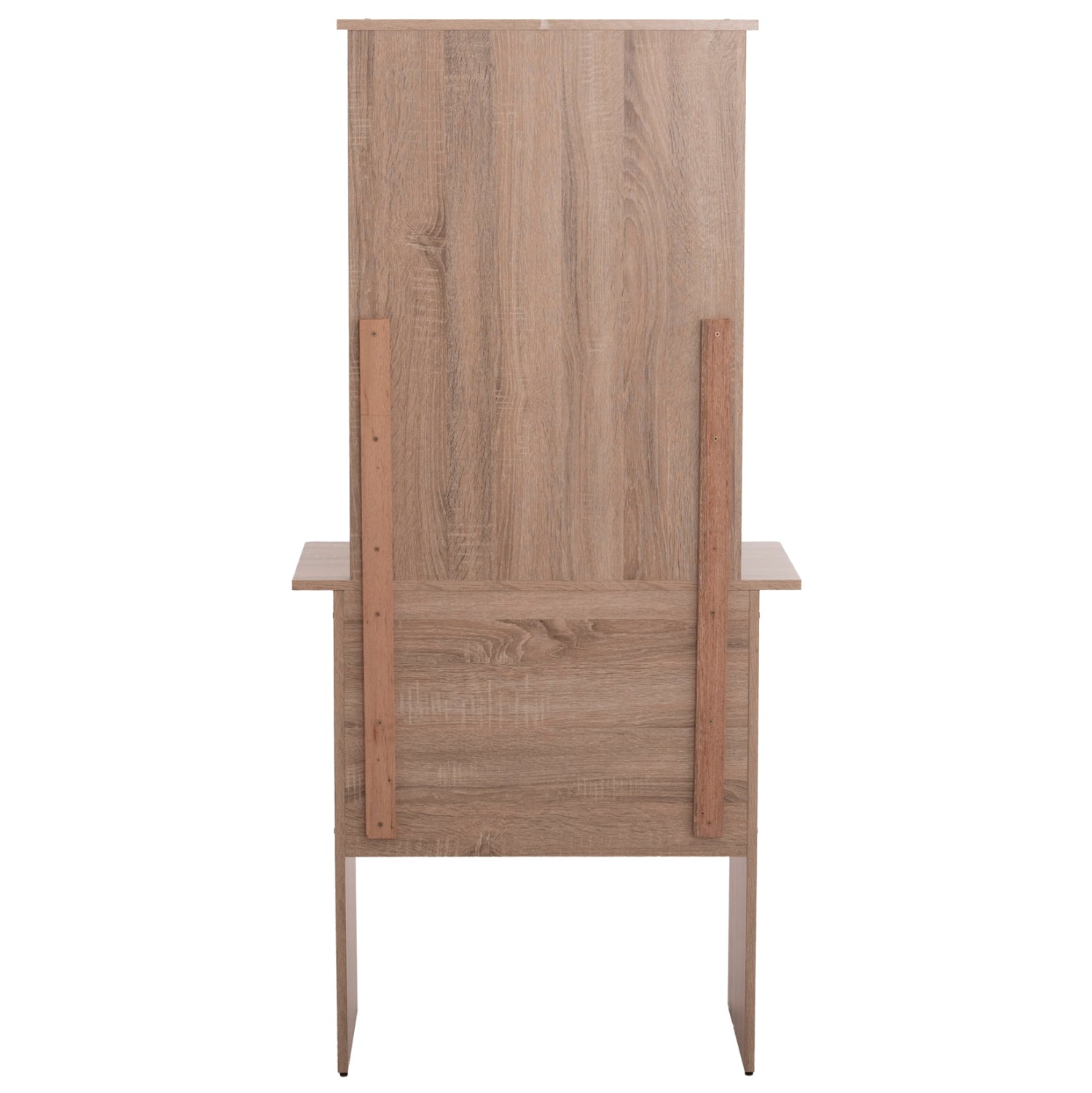 Тоалетка с огледало и табуретка Crystel меламин сонома дъб 74x39x155см