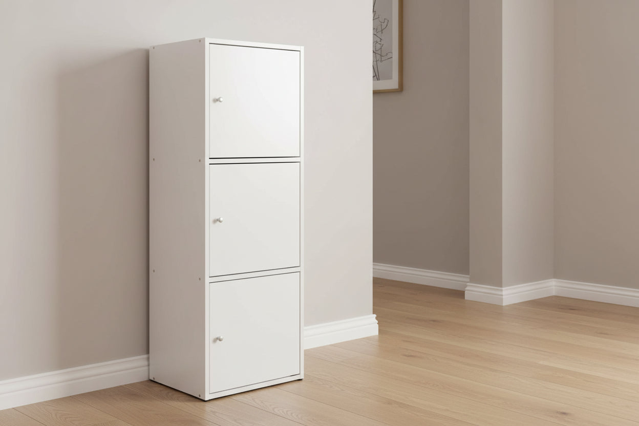 Шкаф SORIANO бял цвят 40x39x119