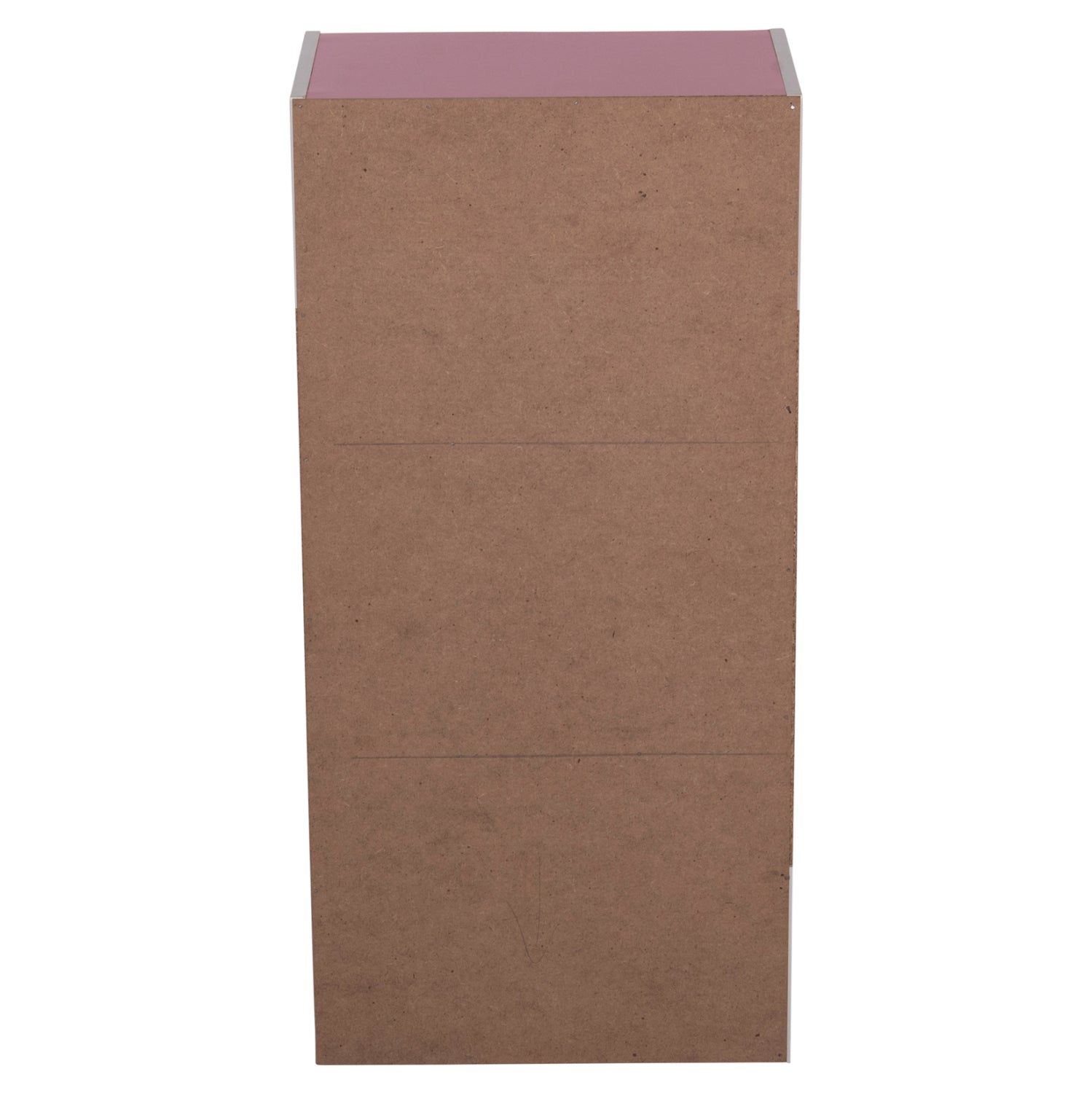 Стенен рафт cubicon розово-бял меламин 38.5x23.5x80см