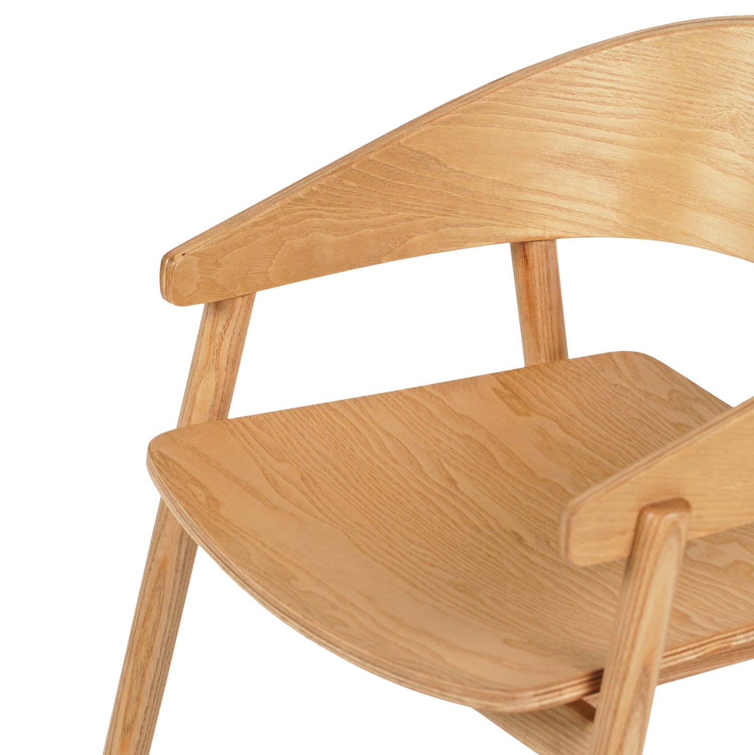 Кресло CANOP цвят дъб 56.5x61x74см