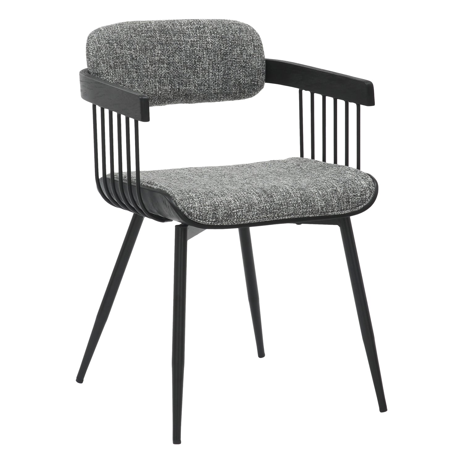 Кресло LANG цвят черен-сив