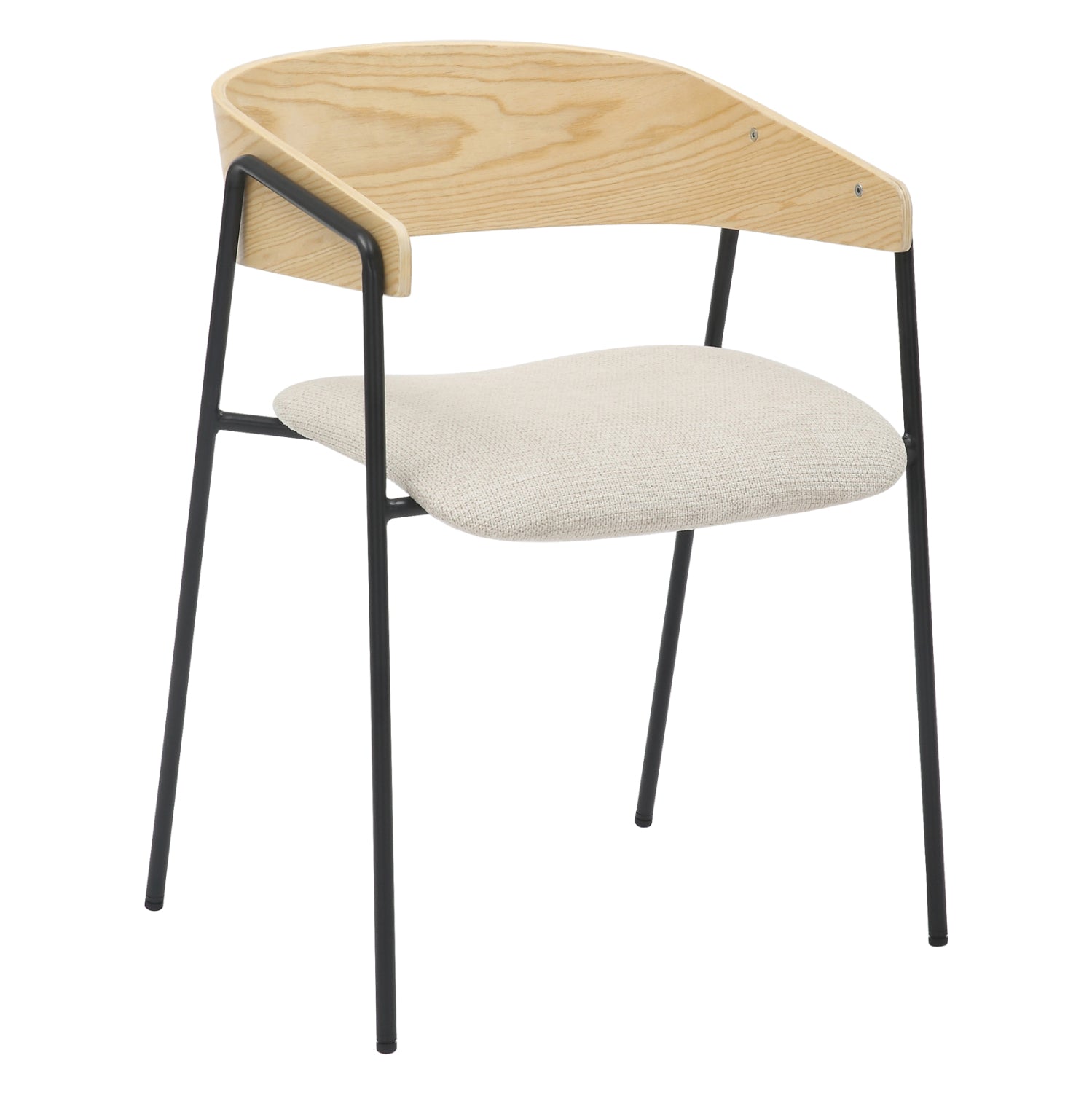 Кресло Корин цвят бежов-натурал