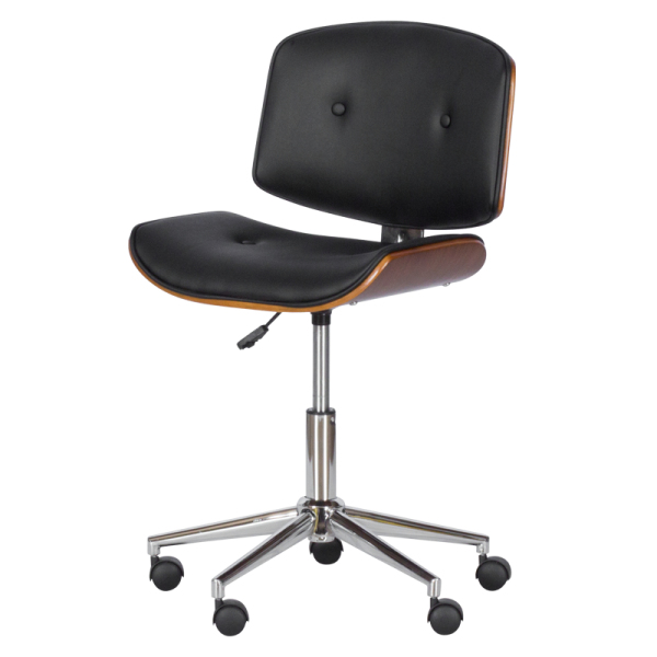 Работен офис стол Carmen 6403 - орех - черен