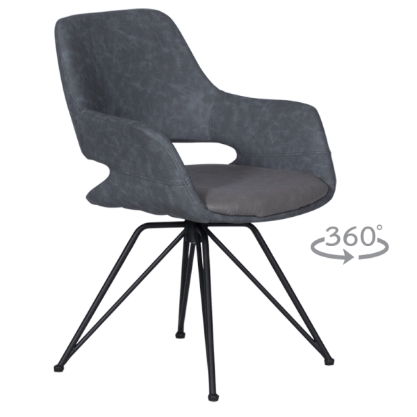 Трапезен стол TOTNES -1 - сив SF 2