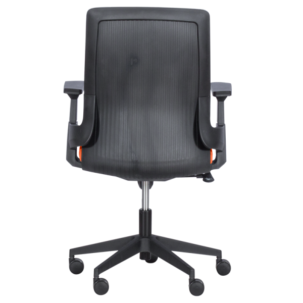 Работен офис стол Carmen 7545 - оранжев-сив