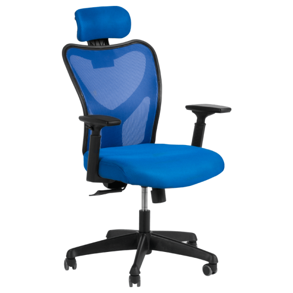 Президентски офис стол Carmen 7534 - син