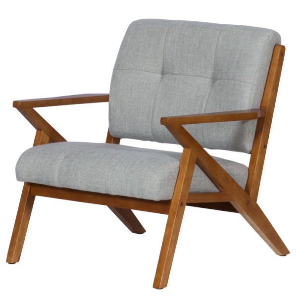 Кресло LUCAS - орех - сив