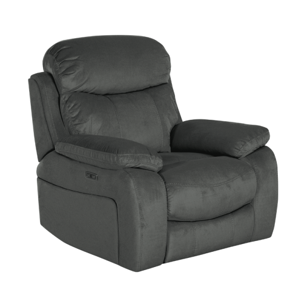 Фотьойл с ел. релакс механизъм SELENA LUX - тъмносив