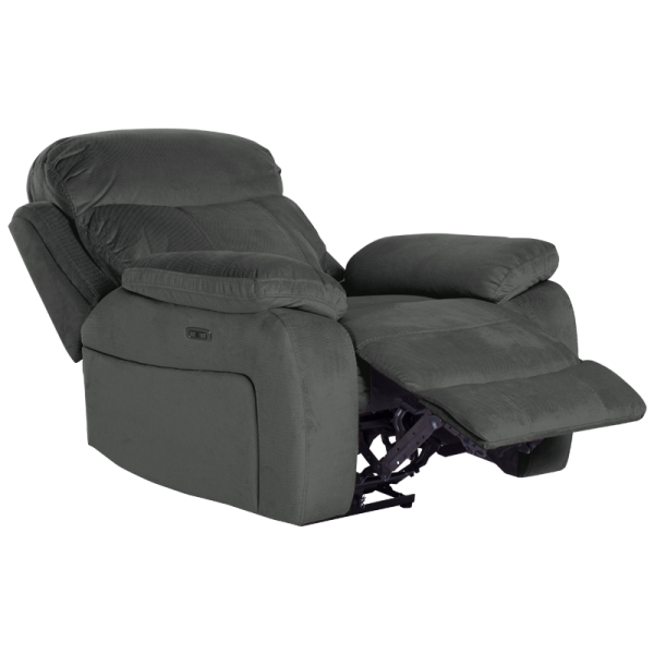 Фотьойл с ел. релакс механизъм SELENA LUX - тъмносив