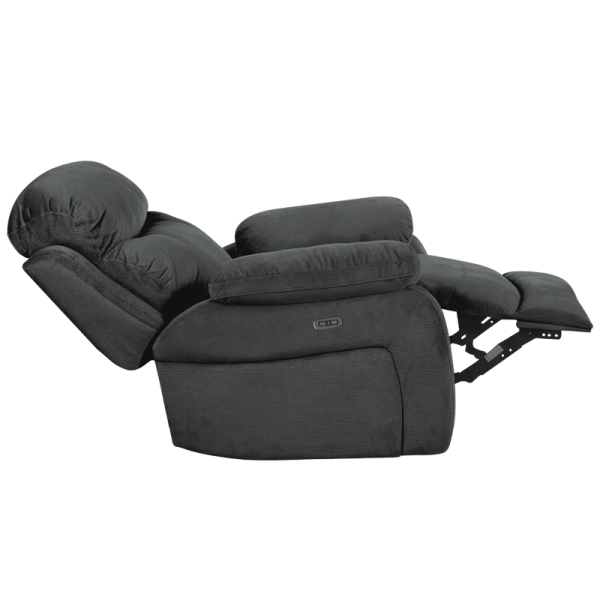 Фотьойл с ел. релакс механизъм SELENA LUX - тъмносив