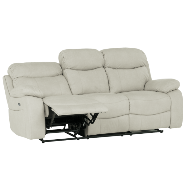 Диван - тройка с електрически релакс механизъм SELENA LUX - крем 101