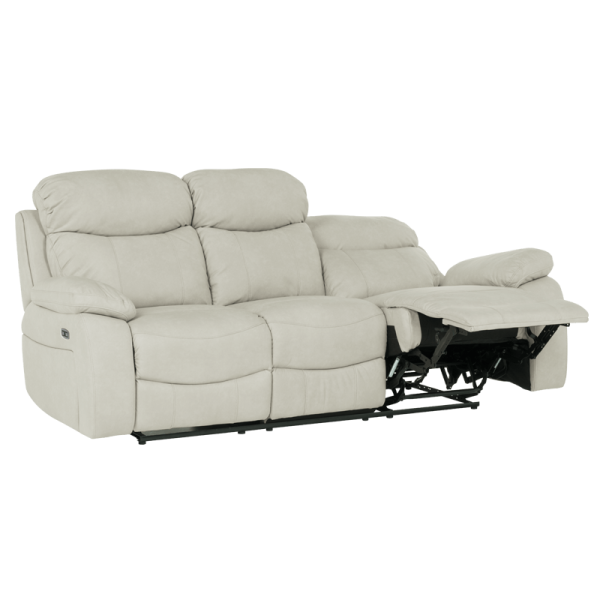 Диван - тройка с електрически релакс механизъм SELENA LUX - крем 101