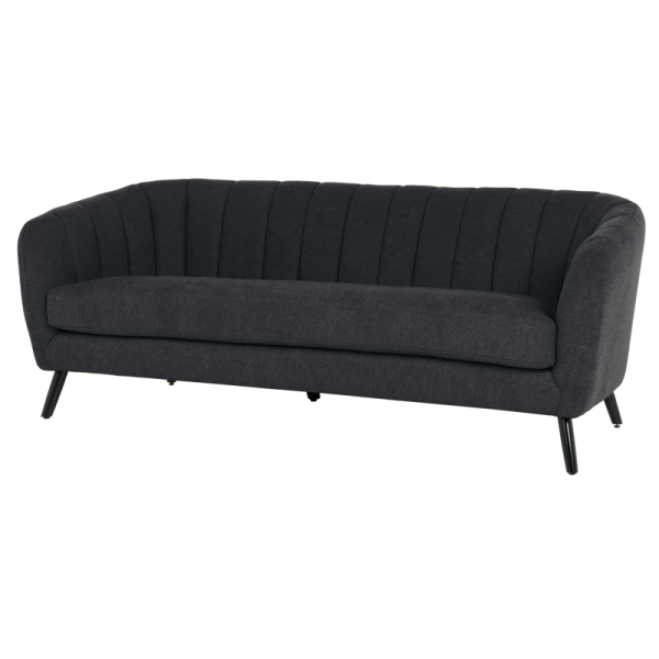 Триместно канапе GRETA - черен PO