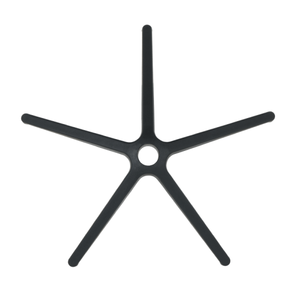 Звезда за офис стол - 300 мм - полипропилен - черна