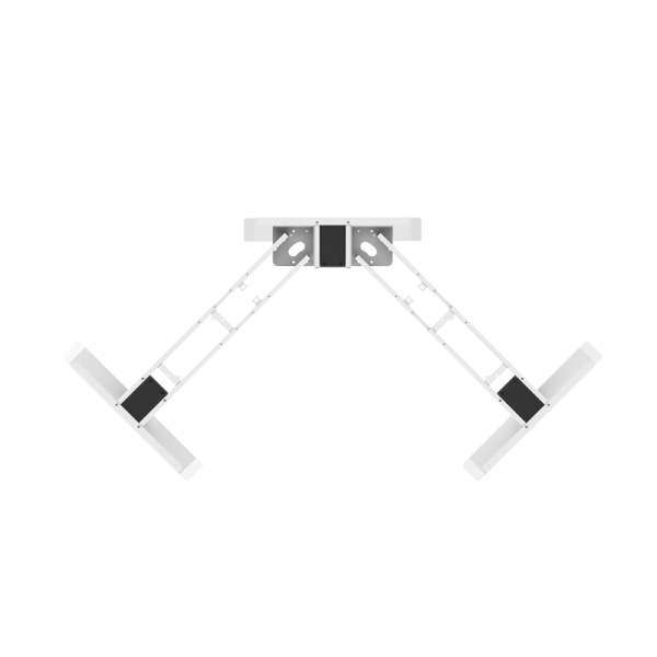 Повдигаща рамка за регулируемо ъглово бюро Carmen CR-223 C - бяла