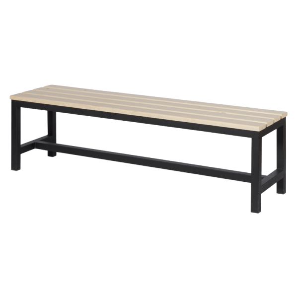 Пейка за съблекалня Carmen 150-1 - 150x40.5x42.5 см - черна