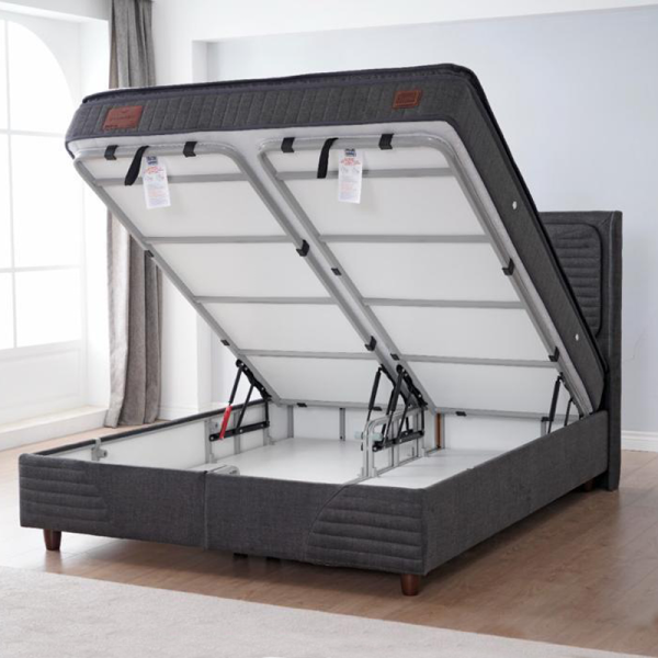 Тапицирана спалня с матрак STRESS ZERO 160 x 200 - антрацит 14