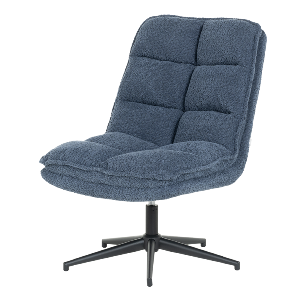 Кресло с табуретка JANET - синьо