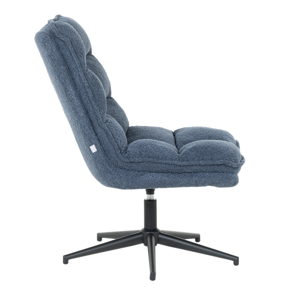 Кресло с табуретка JANET - синьо