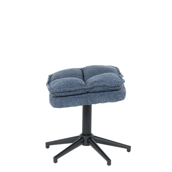 Кресло с табуретка JANET - синьо