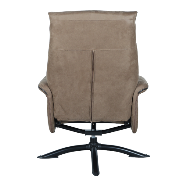 Кресло с табуретка EMA - кафяво