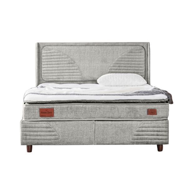 Тапицирана спалня с матрак STRESS ZERO 180 x 200 - крем 02