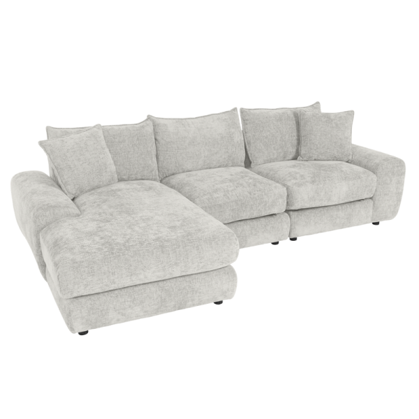 Ъглов диван INONGO ляв - крем