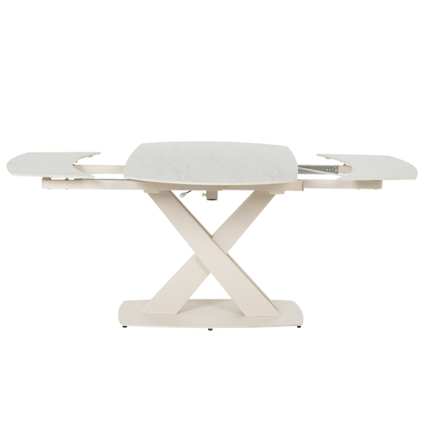 Разтегателна трапезна маса MATEO - крем