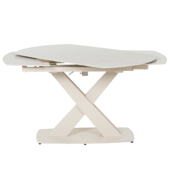 Разтегателна трапезна маса MATEO - крем