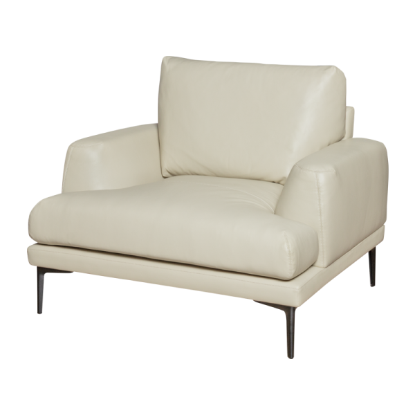 Кожен фотьойл GRASTEN LUX - бежов