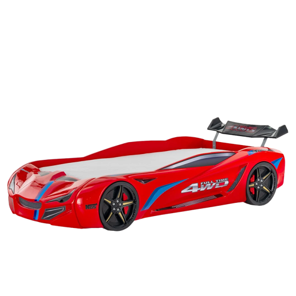 Детско легло TURBO CAP 90 x 190 - червено