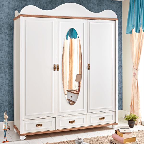 Трикрилен детски гардероб TIFFANY