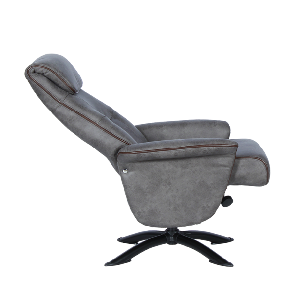 Кресло с табуретка EMA - сиво