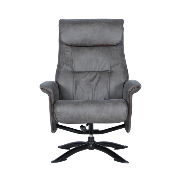 Кресло с табуретка EMA - сиво