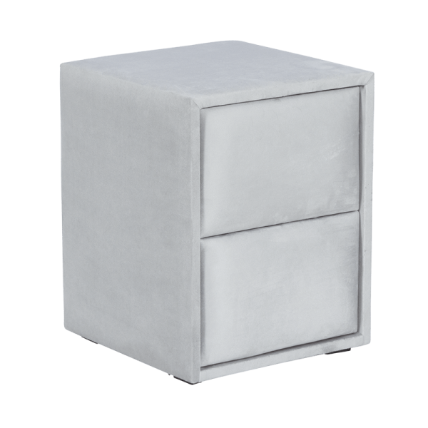 Нощно шкафче за спалня WAVE - светлосив 25