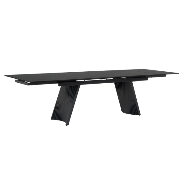 Разтегателна трапезна маса KOWAL - черна